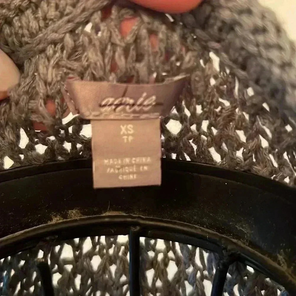 Aerie Knit Crochet Tank Top-Sz XS - Picture 3 of 6